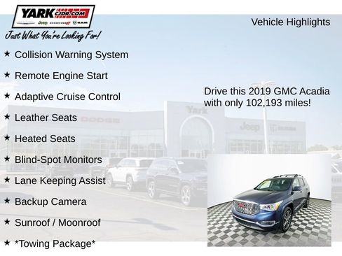 Used 2019 GMC Acadia Denali w/ Technology Package image 8