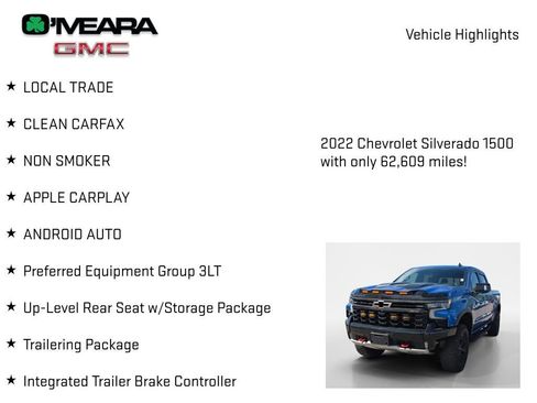 Used 2022 Chevrolet Silverado 1500 ZR2 w/ Technology Package AWD/4WD image 8