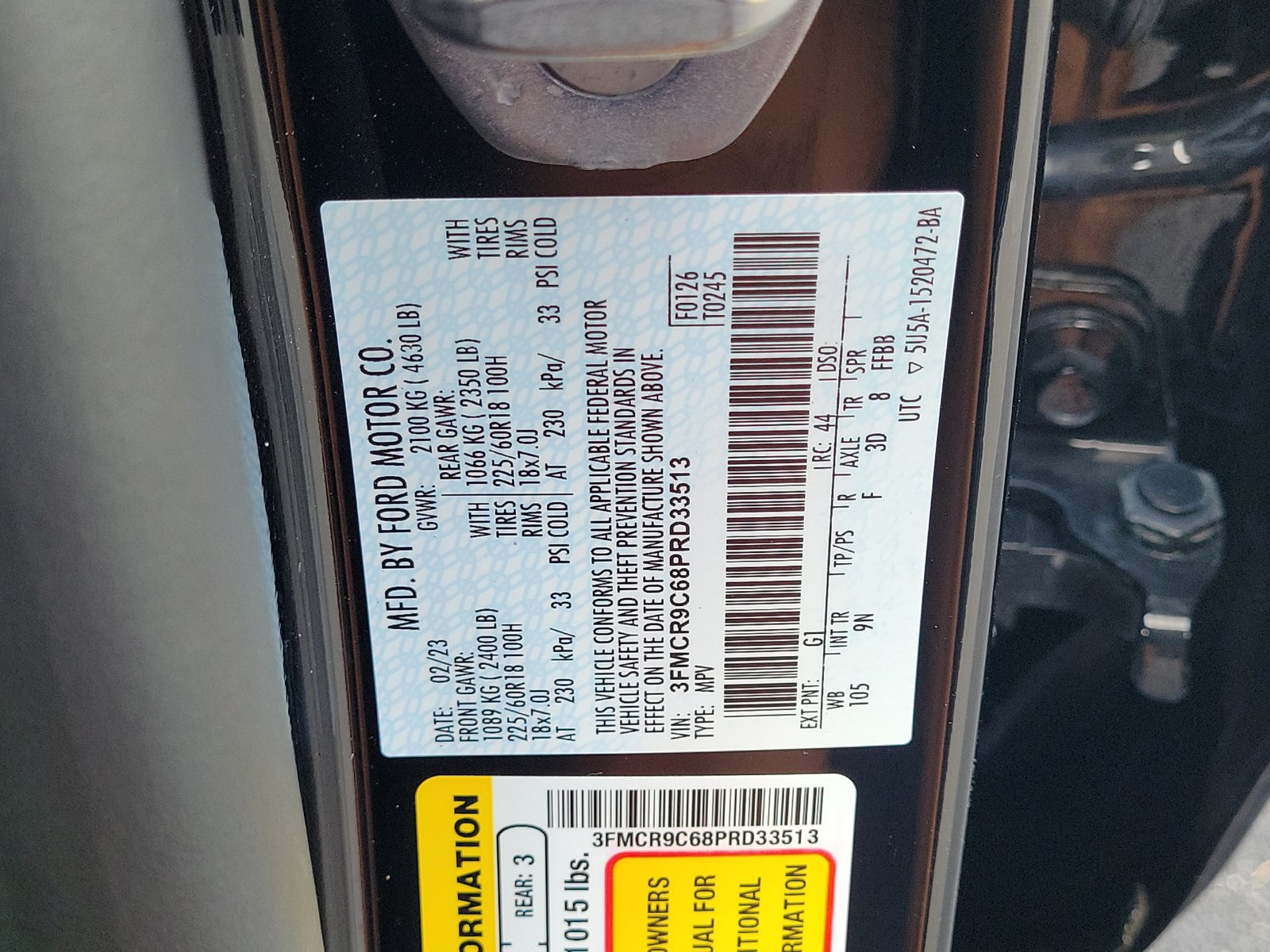 Used 2023 Ford Bronco Sport Outer Banks w/ Tech Package AWD/4WD image 31