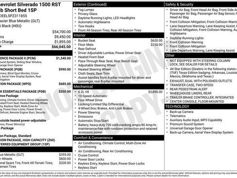 Used 2023 Chevrolet Silverado 1500 RST w/ Convenience Package II AWD/4WD image 40