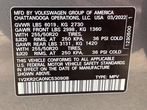 Used 2022 Volkswagen Atlas SE image 28