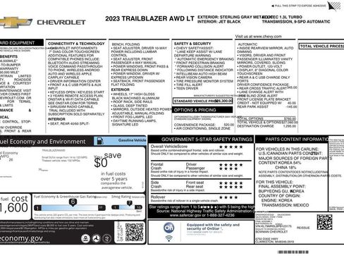 Used 2023 Chevrolet TrailBlazer LT w/ Convenience Package AWD/4WD image 10
