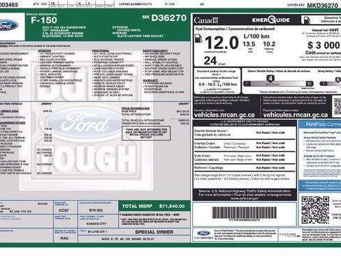 Used 2021 Ford F150 Lariat w/ Equipment Group 502A High AWD/4WD image 38