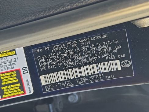 Used 2020 Lexus ES 350 F Sport w/ Accessory Package 2 FWD image 15