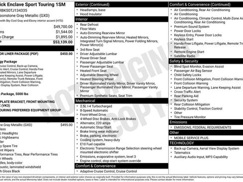 New 2026 Buick Enclave Sport Touring w/ LPO, Floor Liner Package image 10