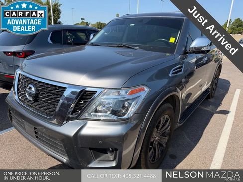 Used 2019 Nissan Armada Platinum w/ Captain's Chairs Package RWD image 1