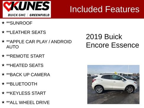 Used 2019 Buick Encore Essence w/ Experience Buick Package image 2