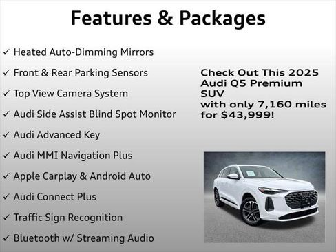 Used 2025 Audi Q5 Premium w/ Convenience Package AWD/4WD image 8