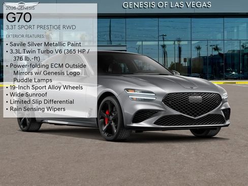 New 2026 Genesis G70 3.3T Sport Prestige image 3