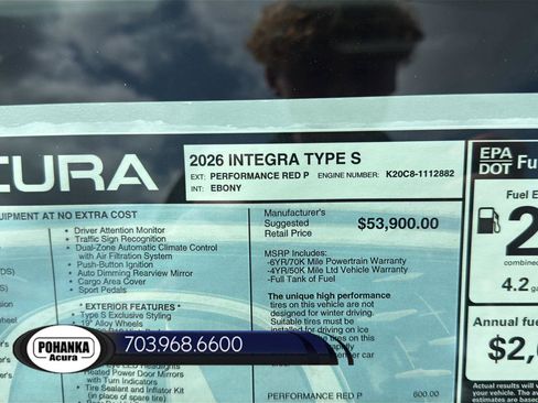 New 2026 Acura Integra Type S FWD image 33