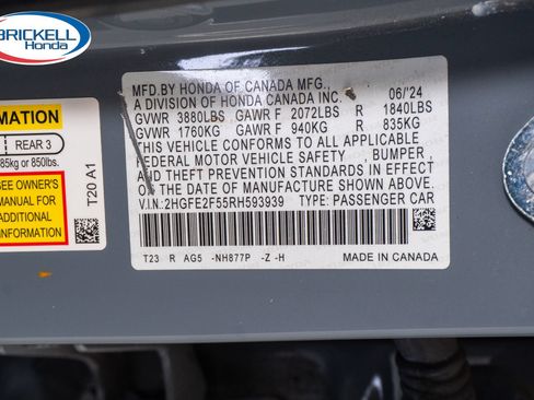 Certified 2024 Honda Civic Sport image 42