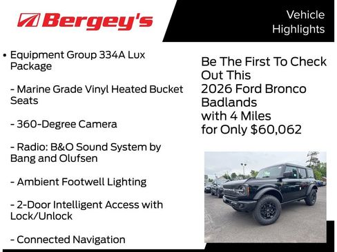 New 2026 Ford Bronco Badlands AWD/4WD image 5