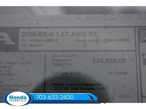 New 2026 Honda CR-V EX image 36