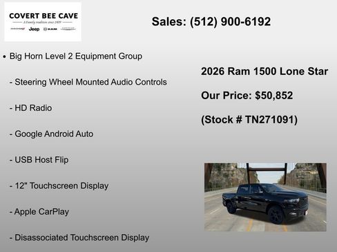 New 2026 RAM 1500 Lone Star AWD/4WD image 30