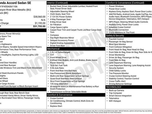 Used 2025 Honda Accord SE image 20