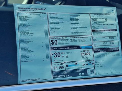 New 2026 BMW 530i xDrive w/ Premium Package AWD/4WD image 22