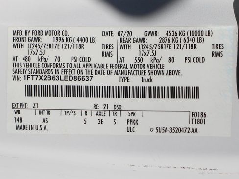 Used 2020 Ford F250 XL w/ Power Equipment Group image 49