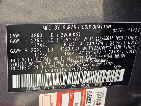 Used 2022 Subaru Outback Premium image 33