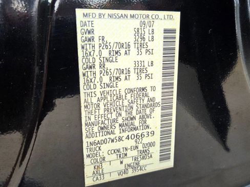 Used 2008 Nissan Frontier SE w/ SE Value Truck Pkg AWD/4WD image 28