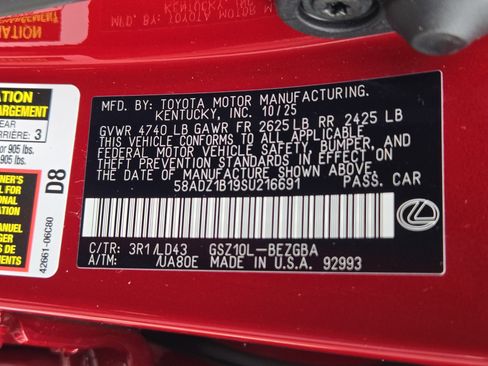 New 2025 Lexus ES 350 w/ Premium Package image 23