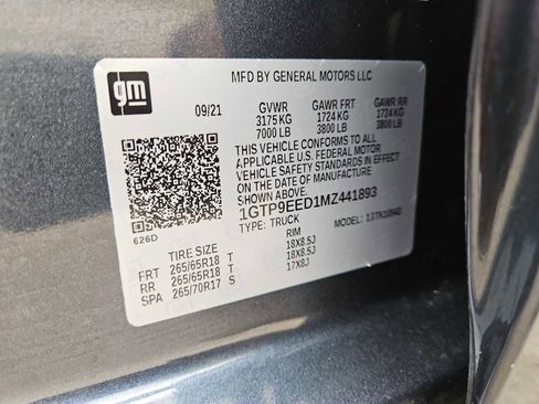 Certified 2021 GMC Sierra 1500 AT4 AWD/4WD image 61