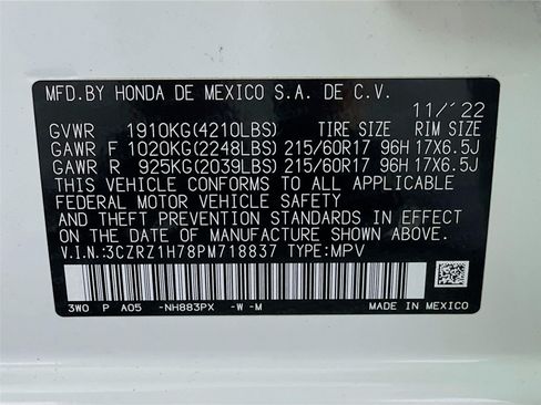 Used 2023 Honda HR-V EX-L image 35