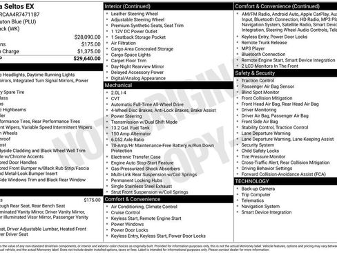 Used 2024 Kia Seltos EX image 9