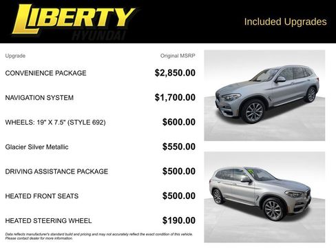 Used 2019 BMW X3 xDrive30i w/ Convenience Package image 6