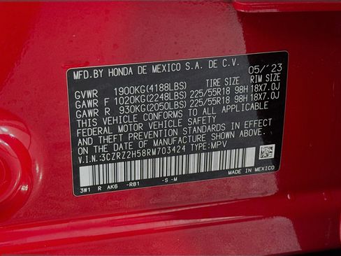 Certified 2024 Honda HR-V Sport image 30