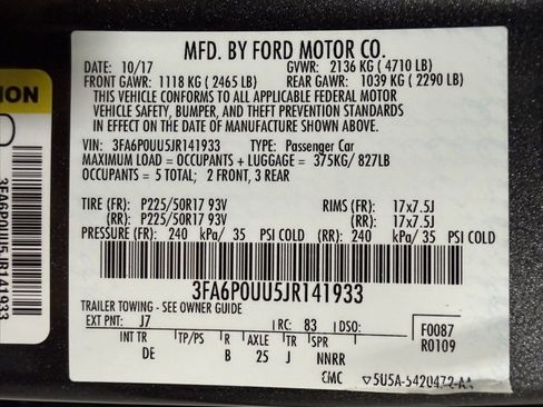 Used 2018 Ford Fusion S image 25