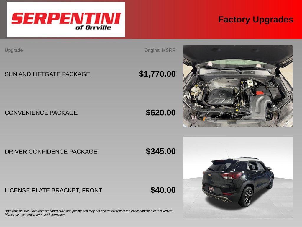 Used 2021 Chevrolet TrailBlazer ACTIV w/ Sun and Liftgate Package AWD/4WD image 6