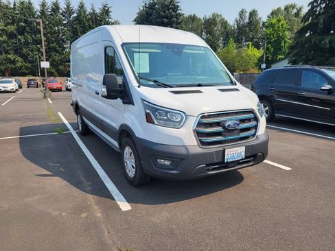 Used 2022 Ford E-Transit Medium Roof w/ Load Area Protection Package RWD image 2