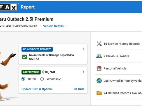Used 2017 Subaru Outback 2.5i Premium AWD/4WD image 3