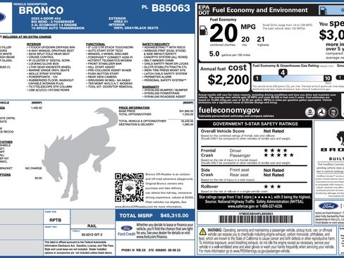 Used 2023 Ford Bronco Big Bend image 6