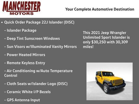 Used 2021 Jeep Wrangler Unlimited Islander image 2