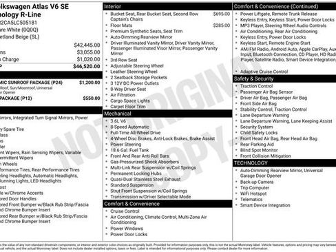 Used 2020 Volkswagen Atlas SE w/ Panoramic Sunroof Package image 36