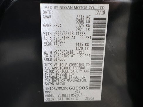 Used 2019 Nissan Pathfinder SV image 54