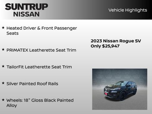 Certified 2023 Nissan Rogue SV w/ SV Premium B Package AWD/4WD image 31