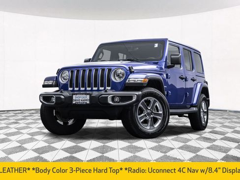 Used 2020 Jeep Wrangler Unlimited Sahara w/ Uconnect 4C Nav & Sound Group AWD/4WD image 2