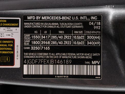 Used 2018 Mercedes-Benz GLS 63 AMG 4MATIC image 19