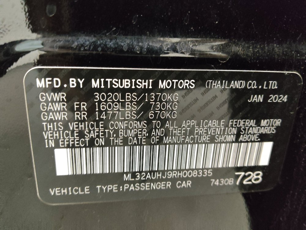 Used 2024 Mitsubishi Mirage LE FWD image 33