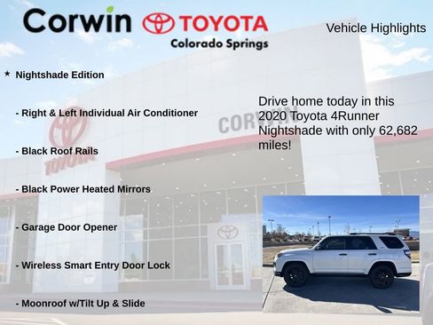 Used 2020 Toyota 4Runner Nightshade image 6