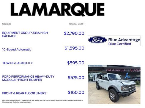 Used 2022 Ford Bronco Badlands AWD/4WD image 10