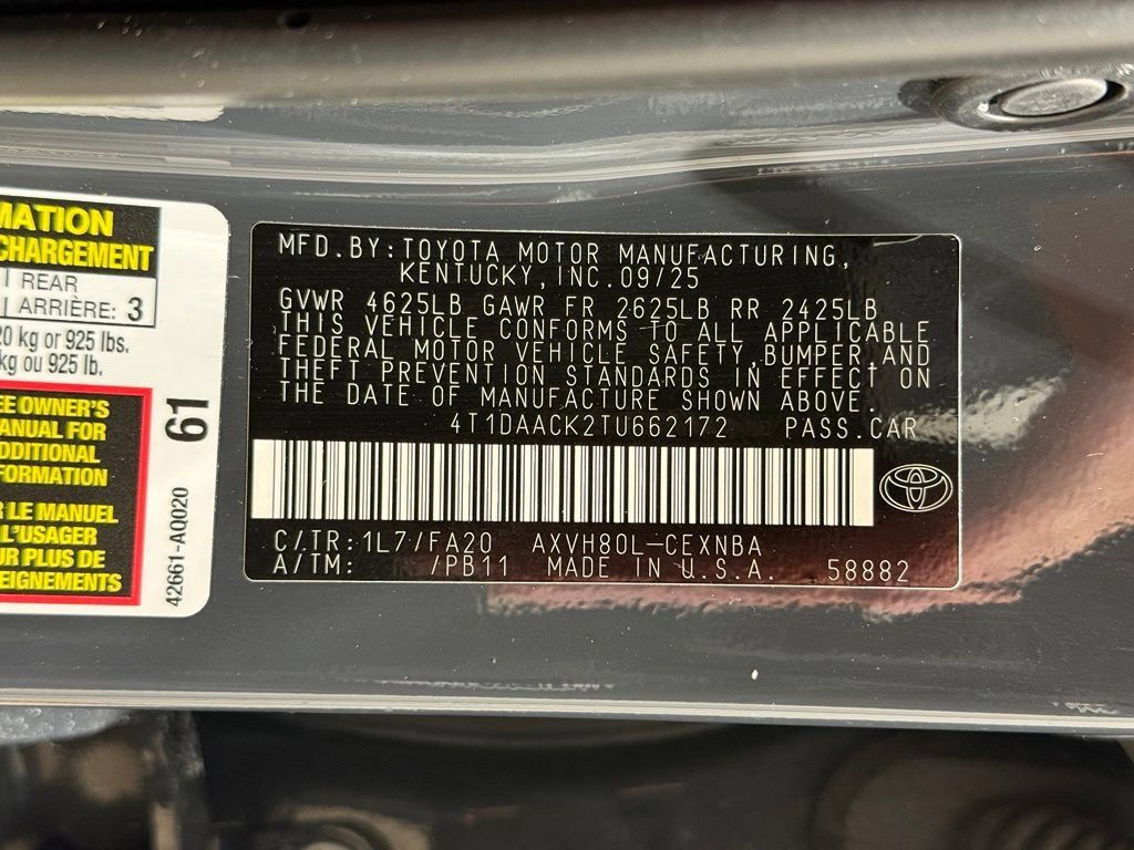 Used 2026 Toyota Camry LE FWD image 28