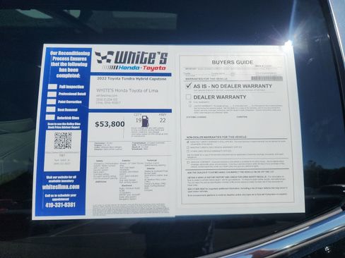 Used 2022 Toyota Tundra Capstone AWD/4WD image 11