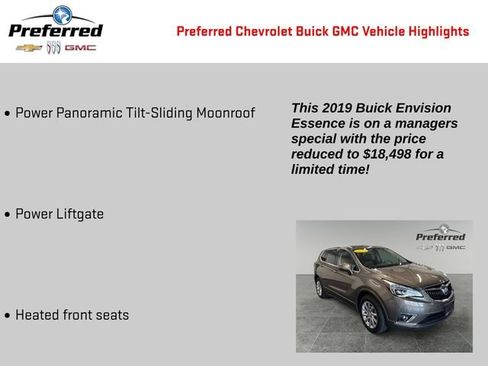 Used 2019 Buick Envision Essence AWD/4WD image 2
