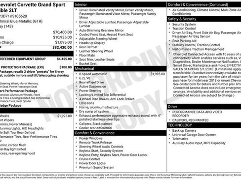Used 2019 Chevrolet Corvette Grand Sport RWD image 5