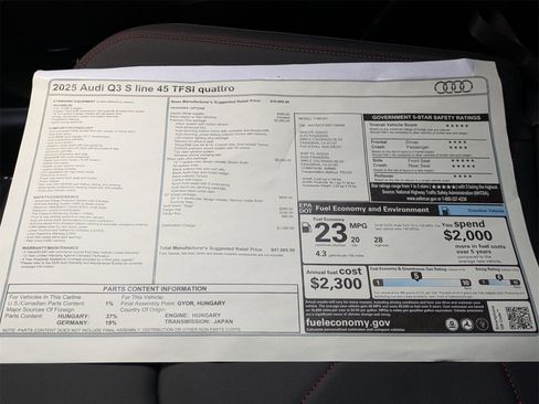 New 2025 Audi Q3 2.0T Premium Plus image 17