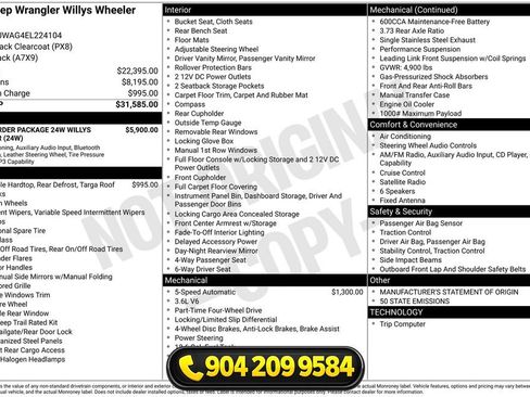 Used 2014 Jeep Wrangler Sport AWD/4WD image 31