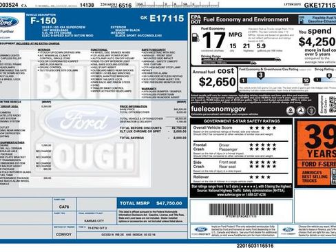 Used 2016 Ford F150 XLT w/ Equipment Group 302A Luxury image 2